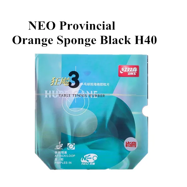 DHS Provincial Hurricane 3 NEO PRO PROV Pips-в настольном теннисе резиновые прыщи для пинг-понга с губкой Tenis De Mesa - Цвет: Black H40