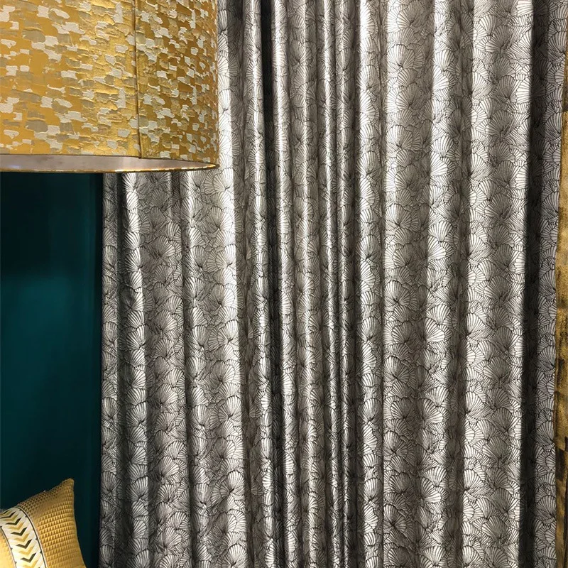 

Modern Curtains for Living Dining Room Bedroom High-precision Jacquard Light Luxury American Curtains Window Curtain