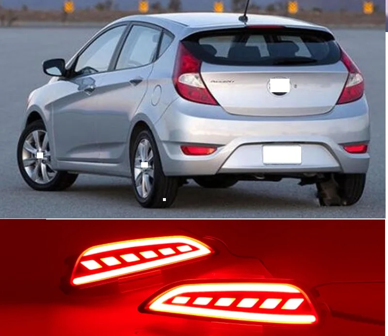 Светодиодный стоп светильник CAPQX Refit для Hyundai Solaris Accent hatchback 2011 2014 задний