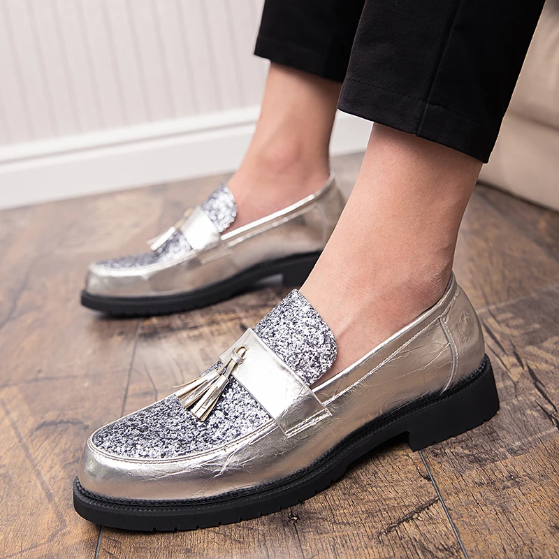 Men leather shoes business dress suit men outdoor breathable brand Bullock black tassel party mens Zapatos Homre | Обувь