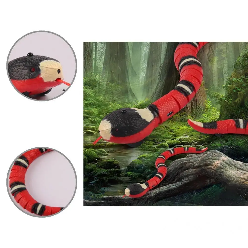 

Электрическая игрушка-змея, сегментированное тело, новинка, развивающая игрушка для ползания, имитация змеи