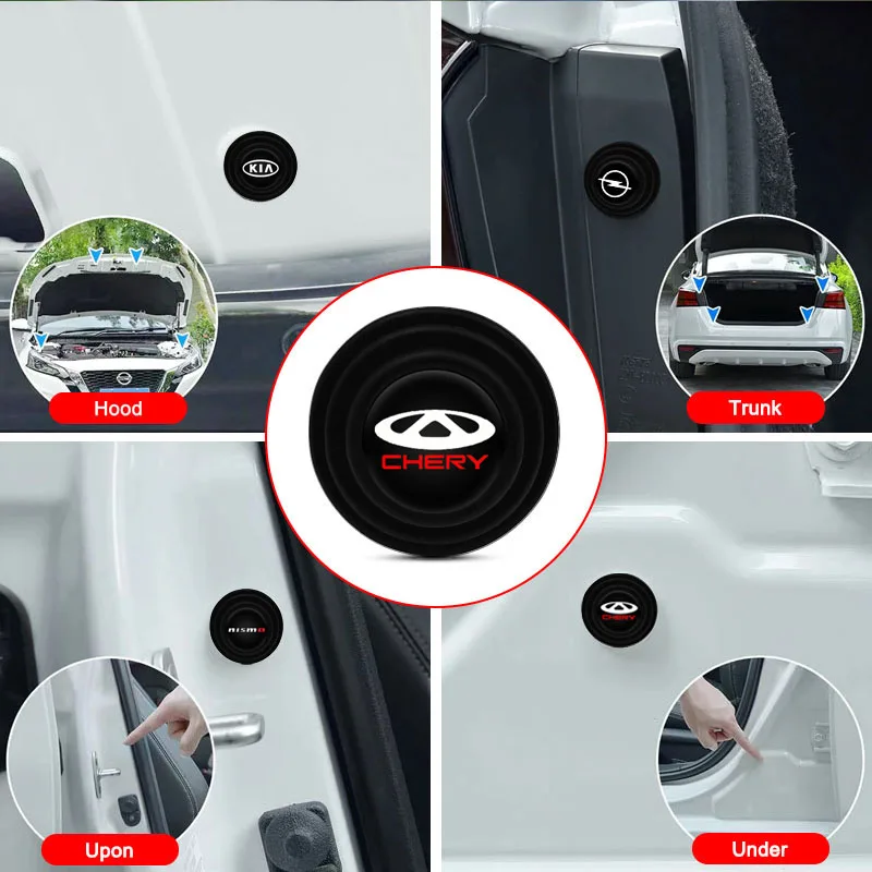 

Car Door Shock Absorber Buffer Noiseproof Damping Pad Stickers for Mustang Zapatillas Miniatura 2005 2015 2012 2010 Accessories