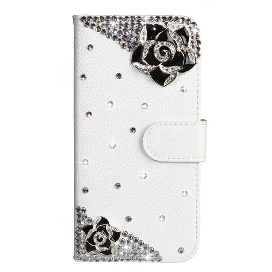 Стразы шикарные бриллианты Флип кожаный чехол для iPhone 5 5S 6 6S 7 8 X XS XR XS Max 11 Pro Max чехол для телефона Capa