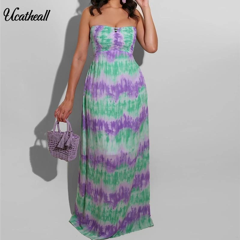 

Женское длинное платье с открытыми плечами, облегающее вечернее платье-футляр без бретелек с открытой спиной, прямое платье макси для лета