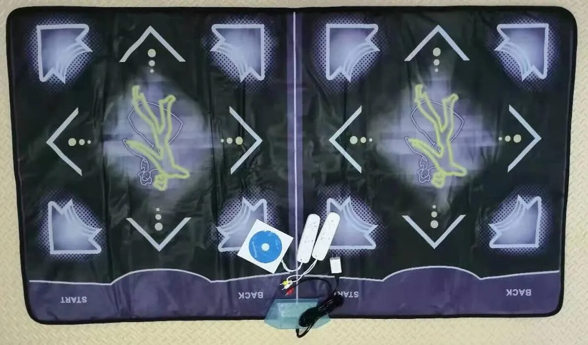 

AV cable live action MV double dance mat somatosensory game mat home dance machine home fitness equipment wired type US plug