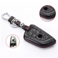 4 buttons car key case high quality leather remote key protective cover auto accessories fit for bmw x1 x5 x6 5 series g30 g38