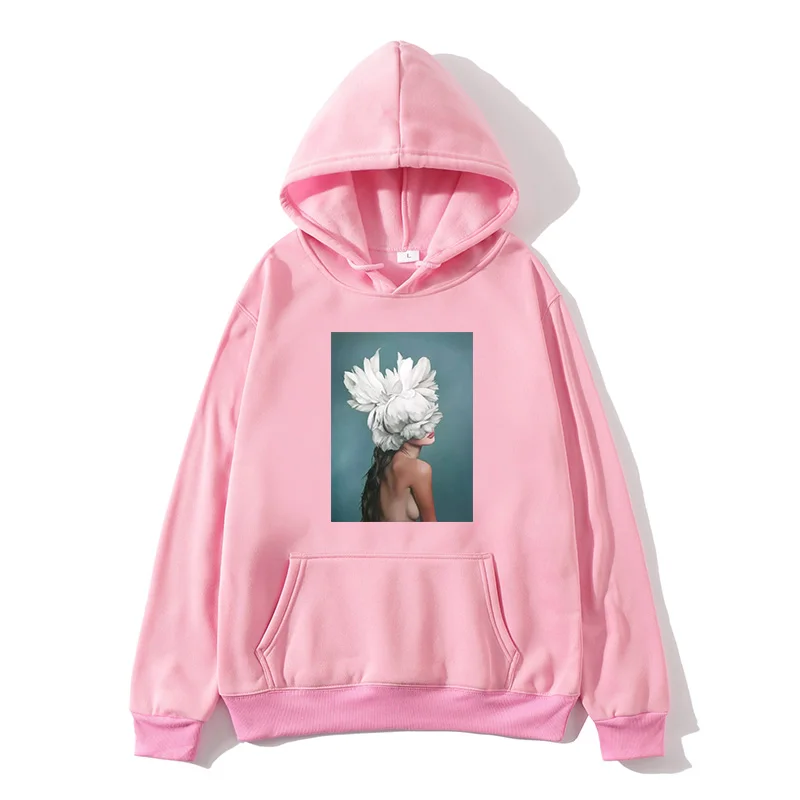 Брендовая толстовка с красивым принтом в стиле хип хоп 2019 Зимняя Повседневная