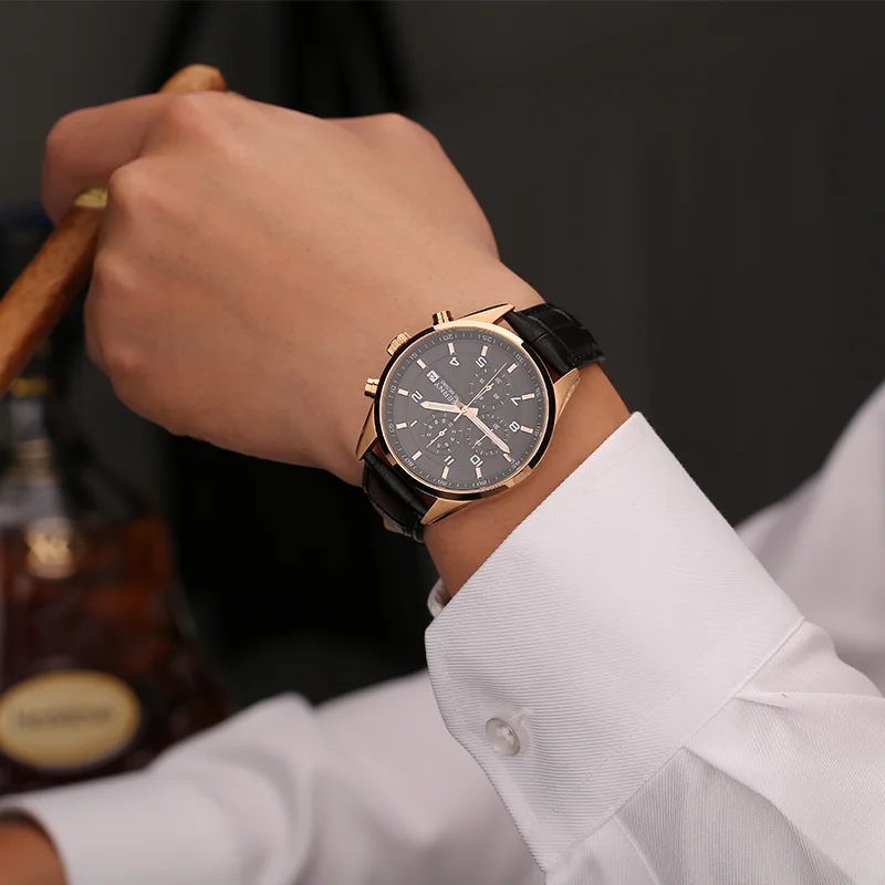 Часы наручные Chronoraph мужские спортивные роскошные японские кварцевые Супер