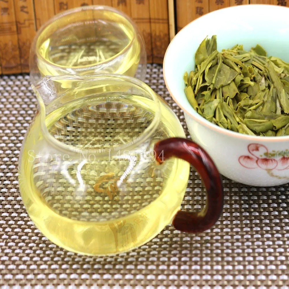 Известный Хорошее качество Dragon Well весенний зеленый чай для здоровья зеленая еда