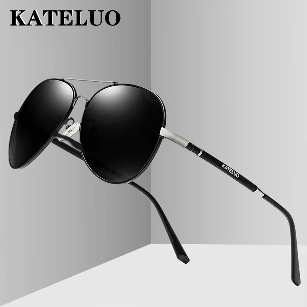 

Солнцезащитные очки KATELUO поляризационные UV400 Мужские, классические, в стиле милитари, для вождения, 6600