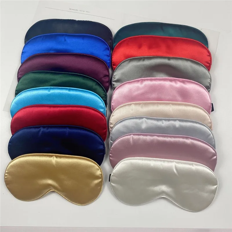 

Sleeping Mask Silk Eye Cover opaska na oczy Sleep Dream Night Mask Eye Bandage Sort Blindfold For Women Men Nap Relax Travel