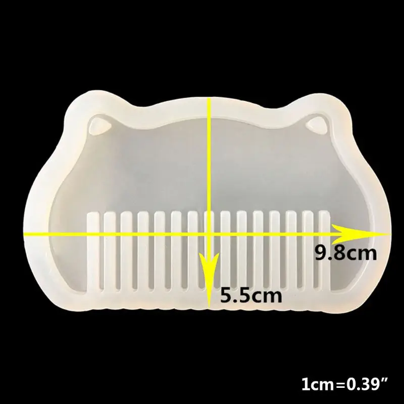 

10Pcs Crystal Epoxy Resin Mold Comb Casting Silicone Mould Handmade DIY Crafts Jewelry Making Cosmetic Tools