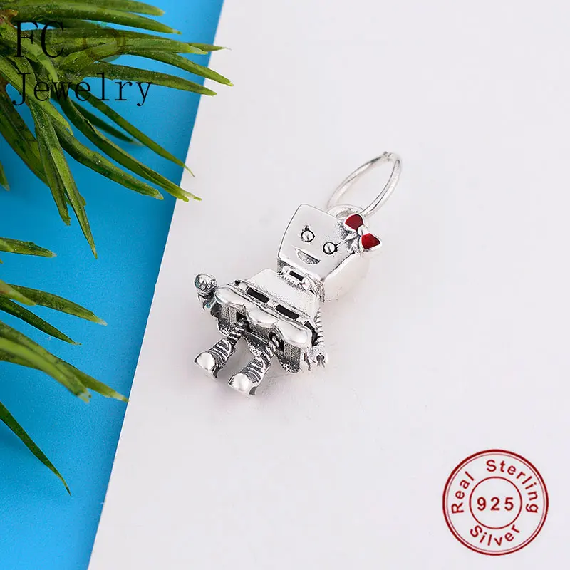 FC ювелирные изделия подходит для бренда шармы браслеты 100% Серебро 925 пробы панк