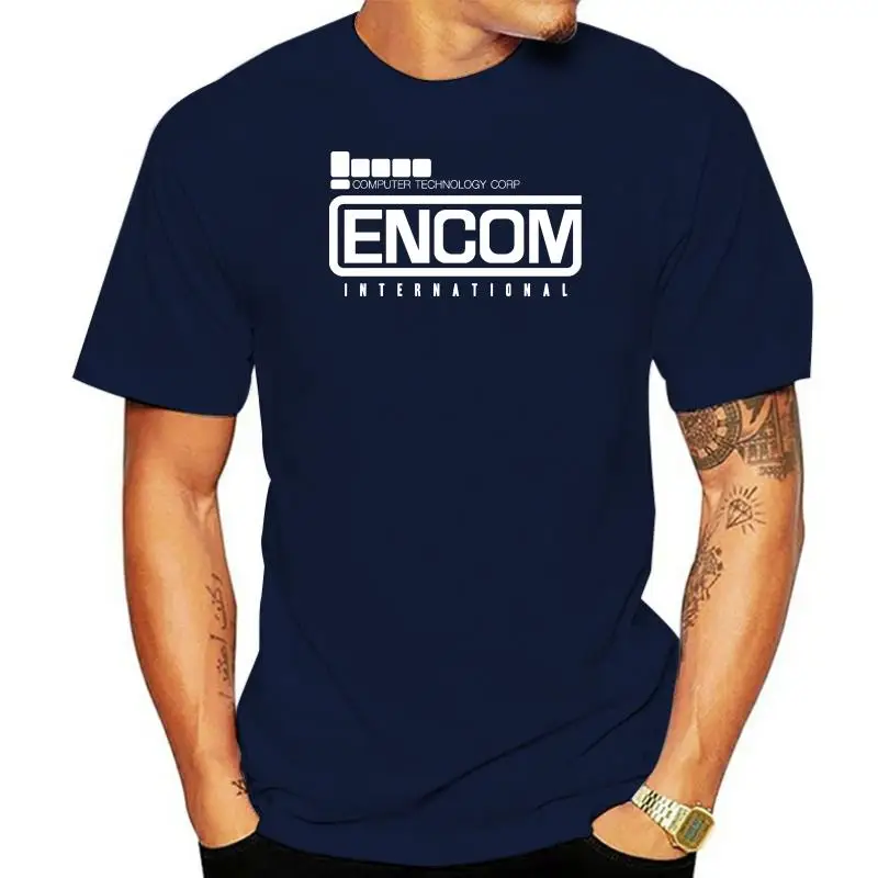 

Encom International Inspired By Tron Retro Flynns Arcade Printed T-Shirt 2022 Fashion O-Neck Hipster T Shirts 3D Print Tee