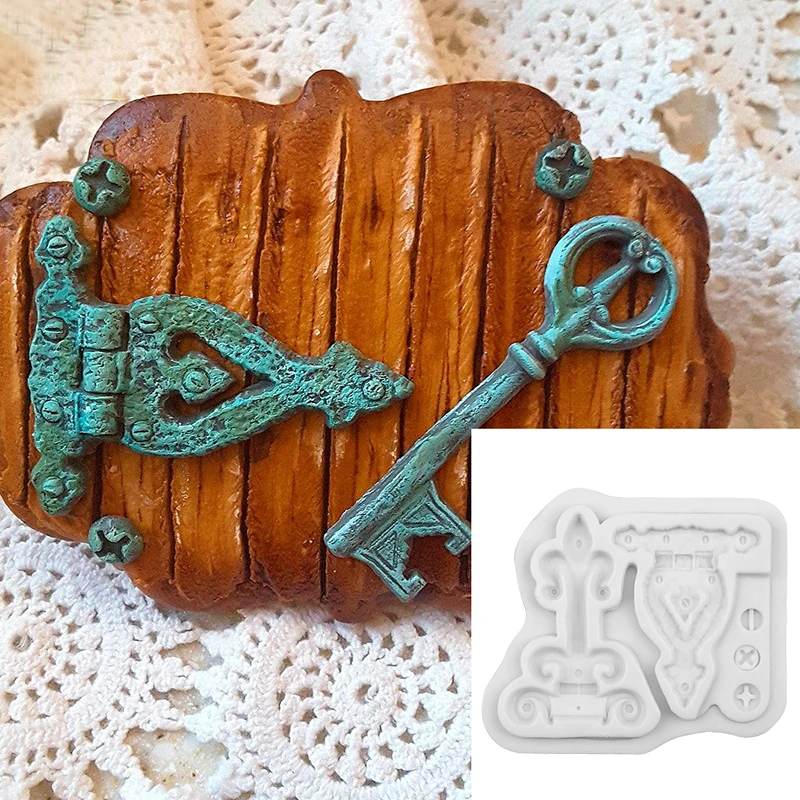 Винтаж винты гвозди шаблон помадка плесень торт украшения инструменты DIY