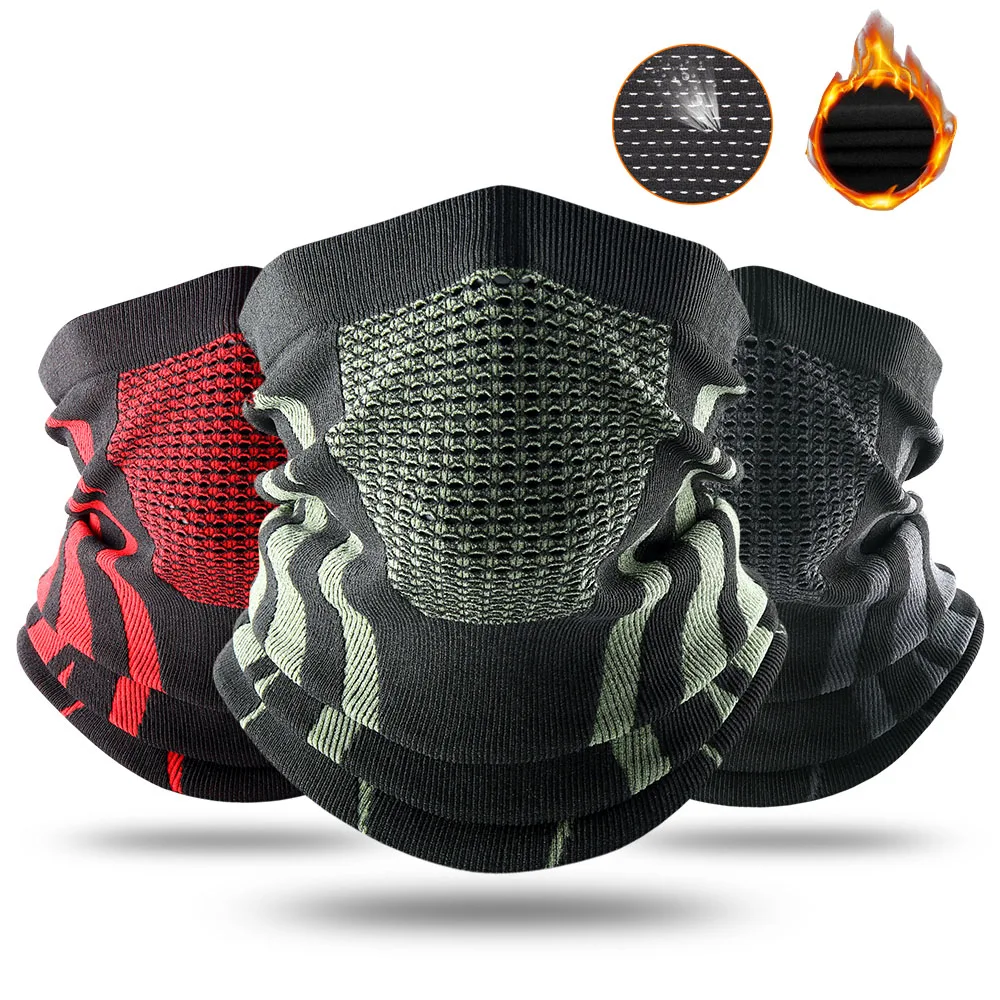 

Зимняя дышащая термозащитная Спортивная Ветрозащитная маска для женщин и мужчин, теплый шарф-Гетр для пеших прогулок и велоспорта-40