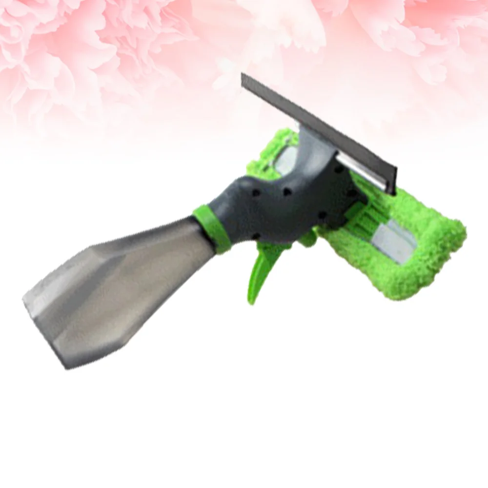 

1PC Multipurpose Window Squeegee Cleaner Window Wiper Sprayer Scrubber for Bathroom Living Room Green