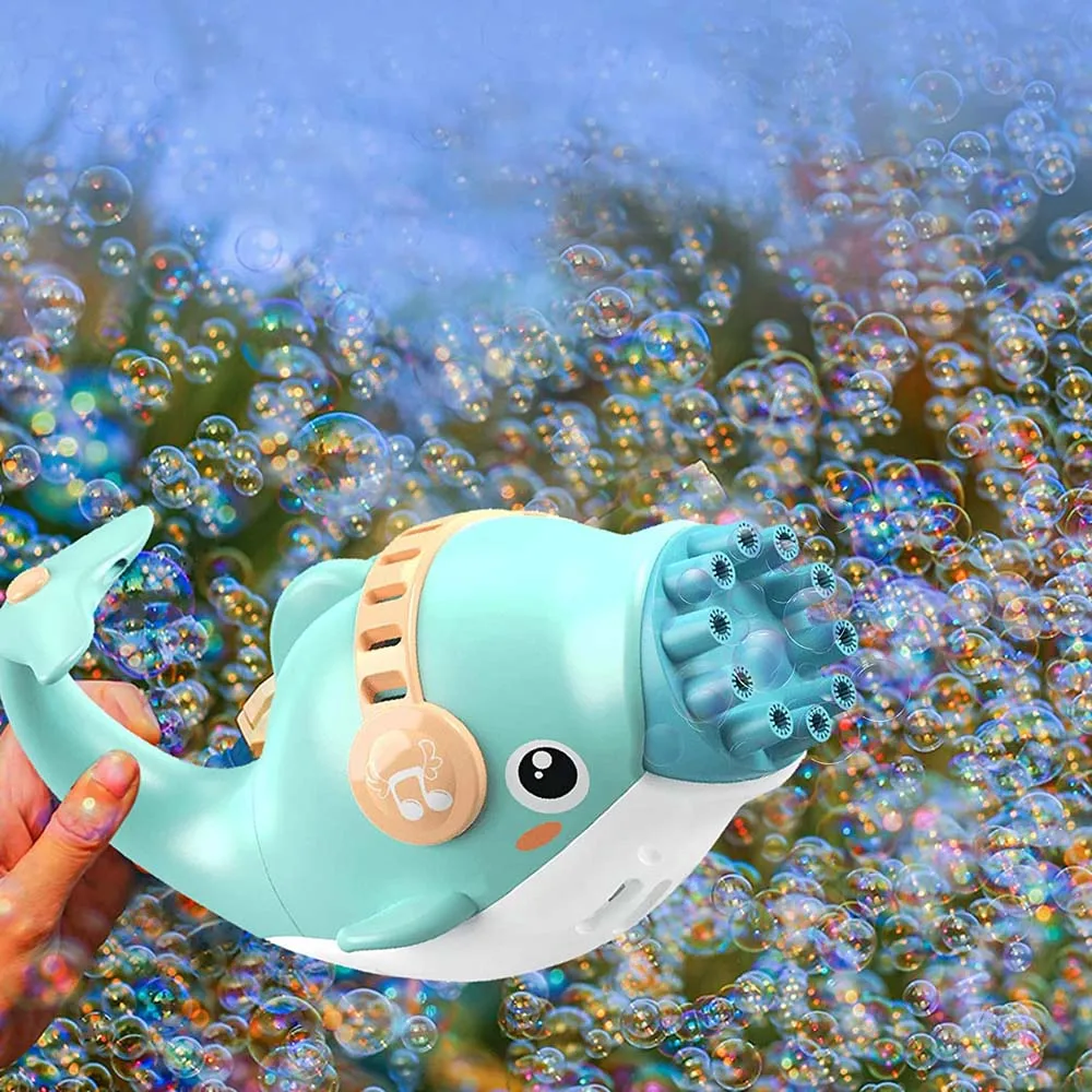 

HOT Sale Dolphin Bubble Machine Automatic Bubble Gun Blowing Children's Gifts for Boys Girls Birthday Gift Summer Outdoor Toys