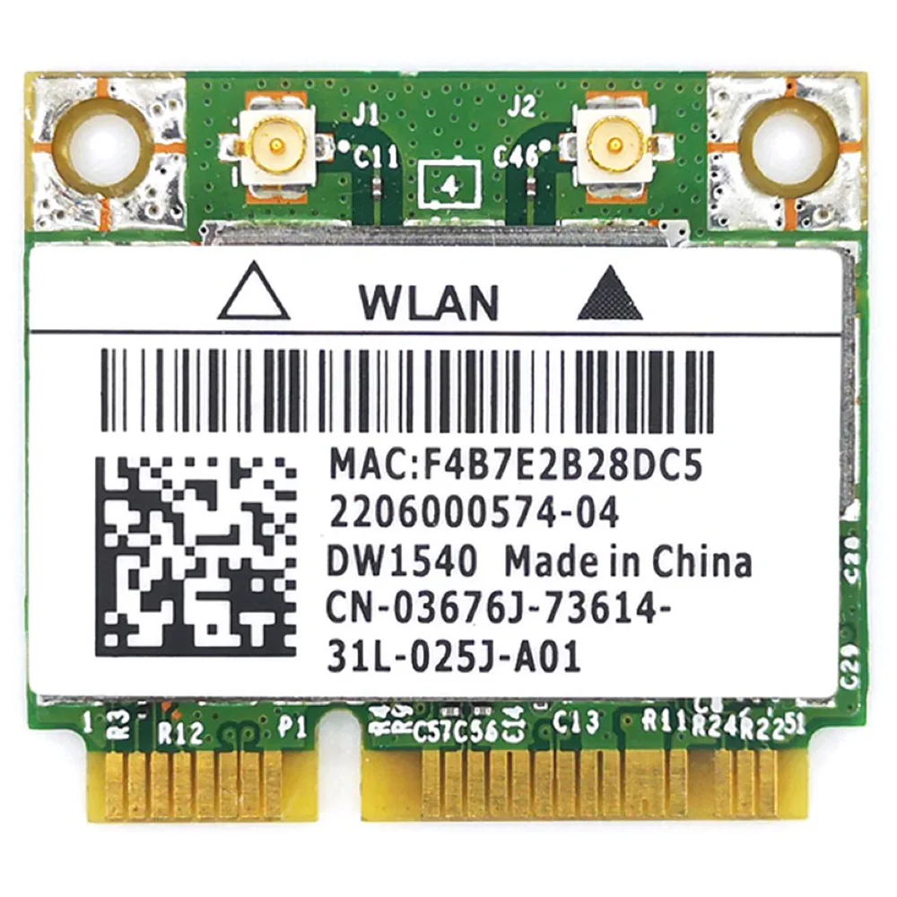 

2.4/5GHz Wireless Network Card BCM943228 DW1540 Dual Band MINI PCIE 300M WiFi Card for Win7/Win8/Win10