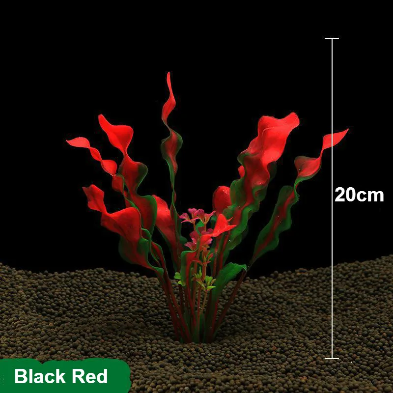 Пластиковая искусственная трава украшение для аквариума водное растение 20
