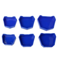 6pcs dental 3 sizes lab plaster model base former molds tray dentist oral care tool drop shipping