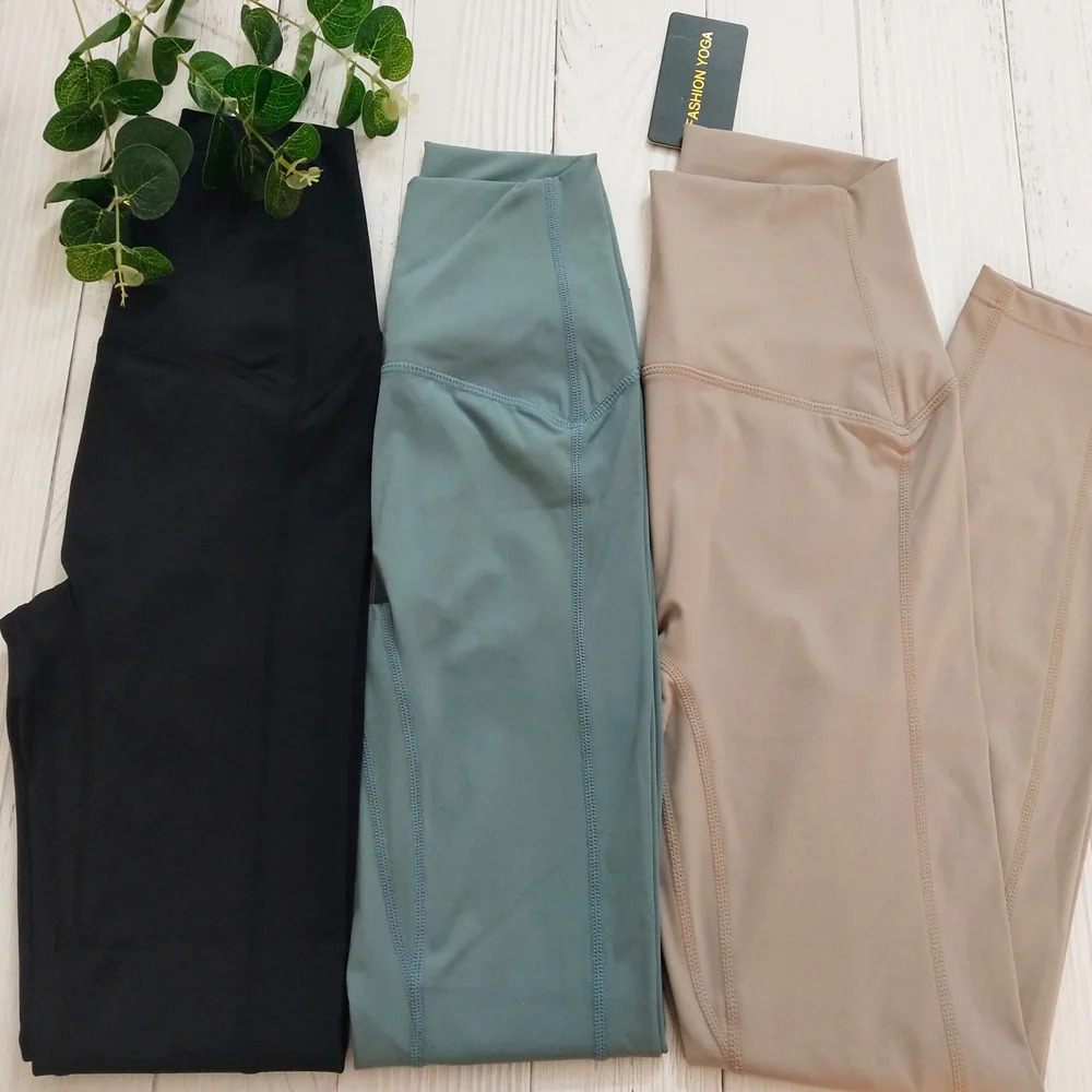 Женские леггинсы с высокой талией против пота для фитнеса спортивные Леггинсы