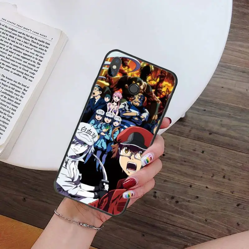 

Cells at Work! Code Black anime Phone Case For Xiaomi Redmi 7 9t 9se k20 mi8 max3 lite 9 note 8 9s 10 pro Soft Cover Funda