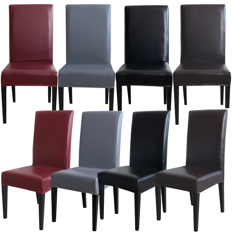 Чехол для стула из искусственной кожи водонепроницаемый чехол чистого материала