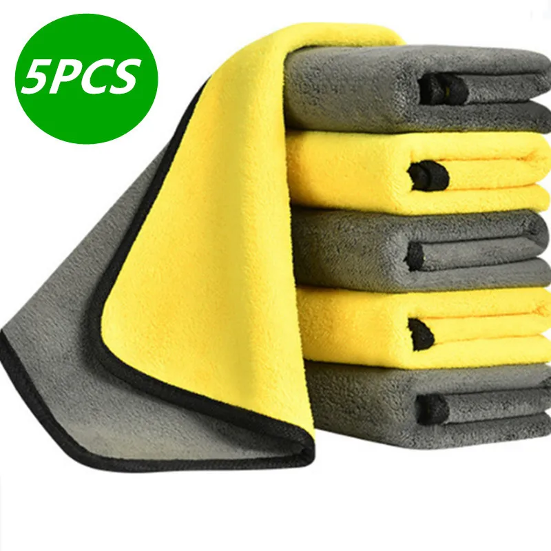 

3/5 шт., полотенце из микрофибры для мытья автомобиля