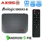 AX95 DB Amlogic S905X3-B Smart Android 9.0 TV Box 4 Гб RAM 32 Гб 64 Гб 128 Гб ROM 4K HD Set Top Box Поддержка Dolby Blu-ray BD MV ISO