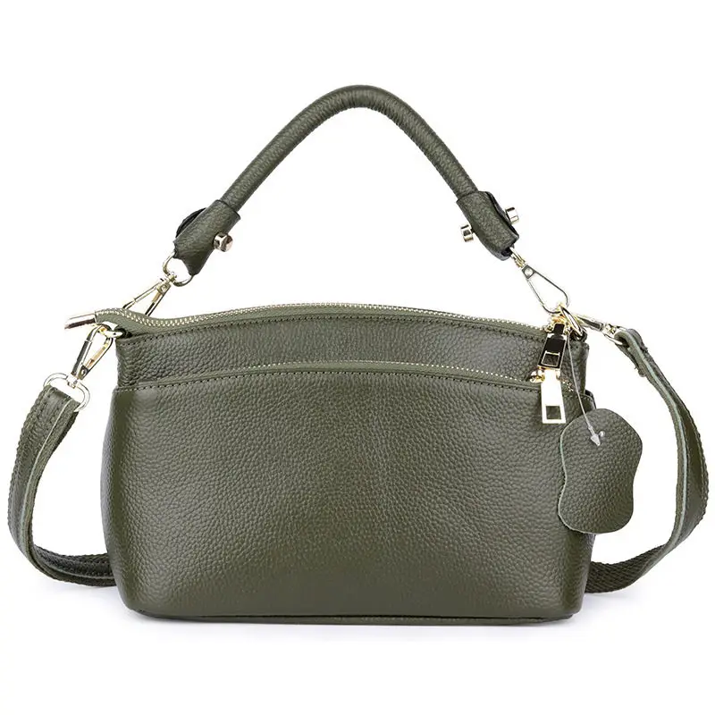 RanHuang женские сумки из натуральной кожи модные Ol сумки женские коровья кожа сумки на плечо черные сумки через плечо - Цвет: Green