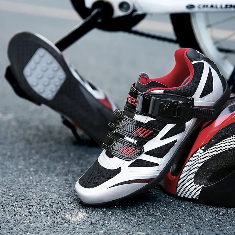 

Spd Shoes Road Self-Locking Pedal Mountain Bike Men Sports Shoes Zapatilla Ciclismo Mountain Bike Riding Carbon Fiber Road Shoes