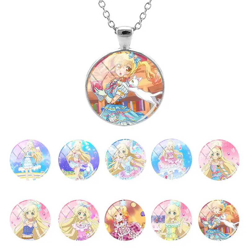 

Стеклянная цепочка Bandai Shiratori Hime с куполом, ожерелье с подвеской-кабошоном для девушек и женщин, украшение для вечерние, аксессуары ручной ра...