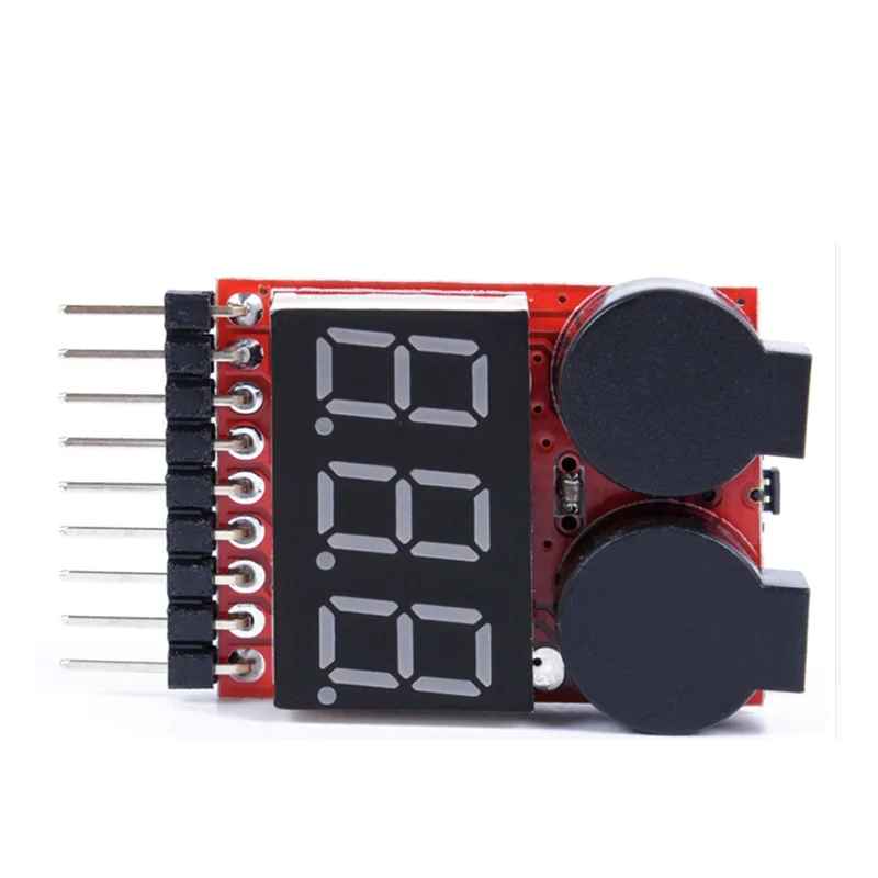 СВЕТОДИОДНЫЙ индикатор напряжения Lipo 1 8S тестер с сигнализацией низкого для