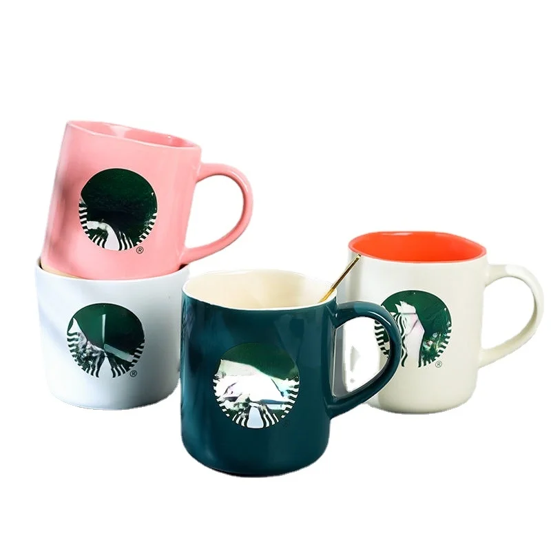 

Star Dad with Logo Cup 2021 New Ceramic Cup Home Coffee Cup Drinking Cup Water Cup Couple Gift Cup Colorful Mugs Drinkware 325ml