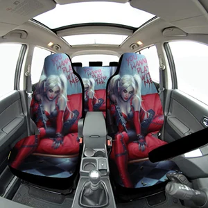 clown 3d printing womens full set of car seat cover front and rear seat protection device suitable for suv trucks and vans