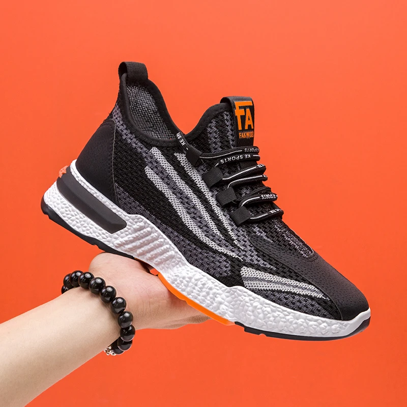 Joker simpleNew style flying woven two-color bottom popcorn old shoes trendy | Обувь