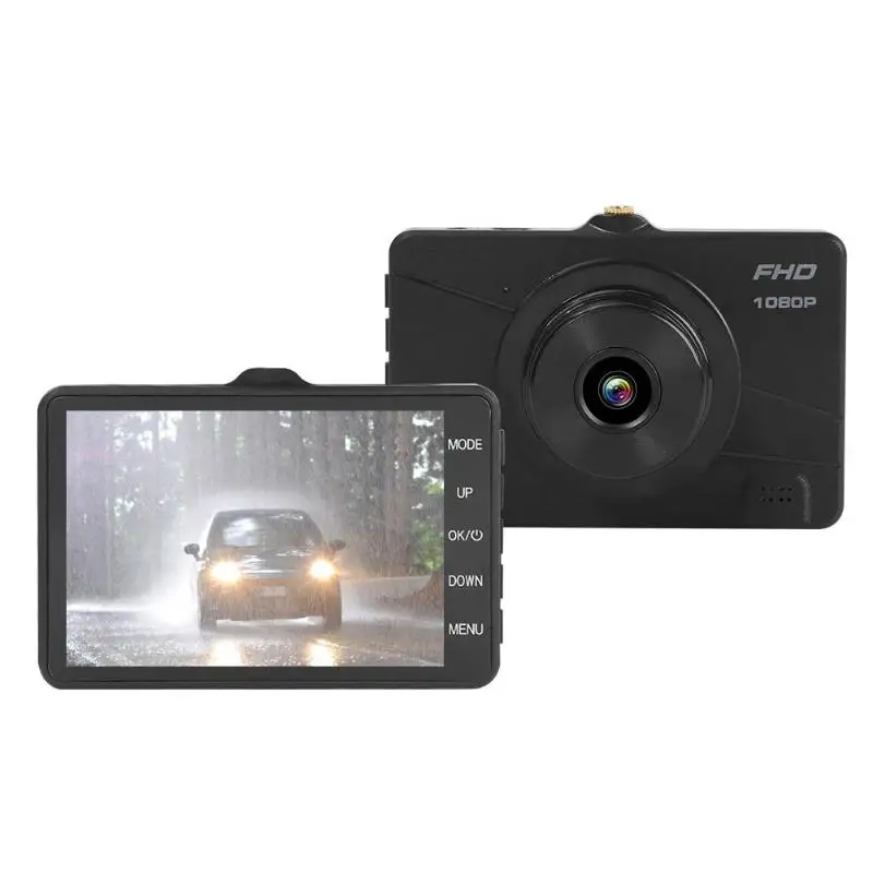 Прочная многофункциональная одноцветная камера Dashcam V08 3 6 дюйма ЖК экран для
