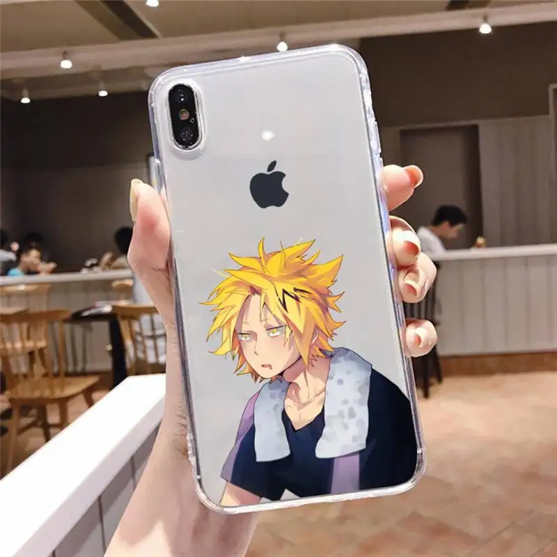 

My hero academia Denki Kaminari Phone Case Transparent soft For iphone 5 5s 5c se 6 6s 7 8 11 12 plus mini x xs xr pro max