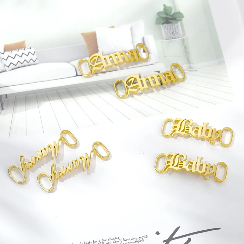 

Custom Name Shoe buckle for Women Personalized Stainless Steel Nameplate Shoe Clips women Accessories Jewelry birthday Gift