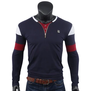 Yyfs футболка Для мужчин одежда с длинным рукавом с v-образным вырезом футболки брендовая одежда высокого качества повседневные футболки Для мужчин  Camisa