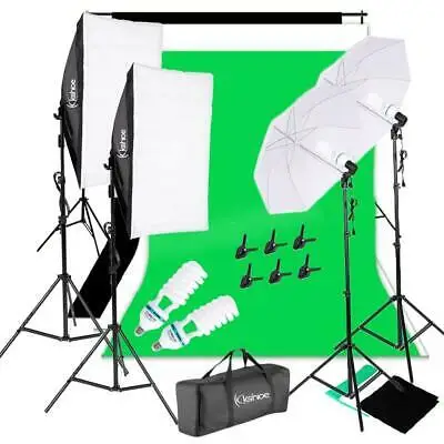 

Набор для студийной фотосъемки с 2 белыми зонтиками для непрерысветильник щения