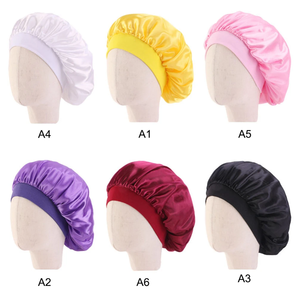 Женская ночная Кепка для сна головной убор с резинкой капот химио |