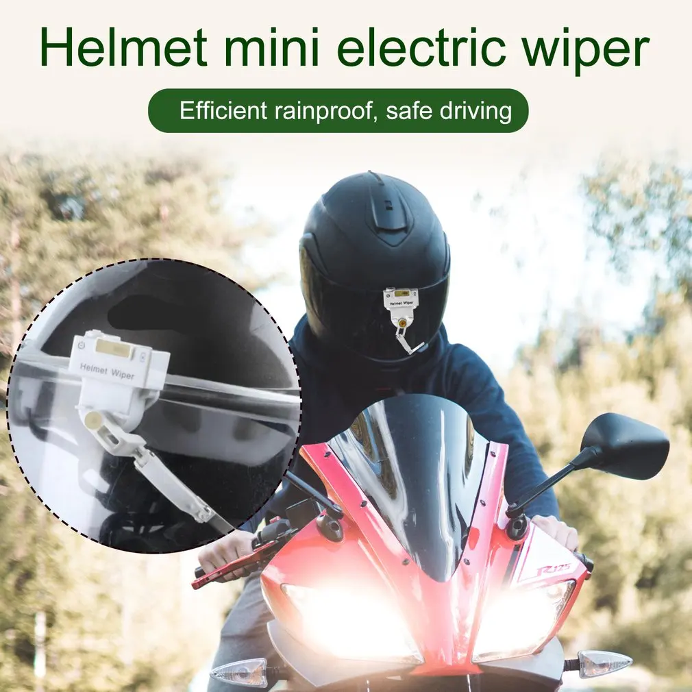 

Motorcycle Helmet Wiper Lightweight Durable Electric Car Helmet Wiper Flexible Safe Motorcycle Helmet Wiper