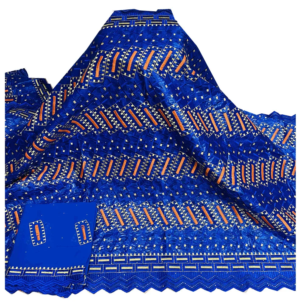 Новое поступление хорошо знакомый Африканский парчовый хлопок Bazin Getzner 2021