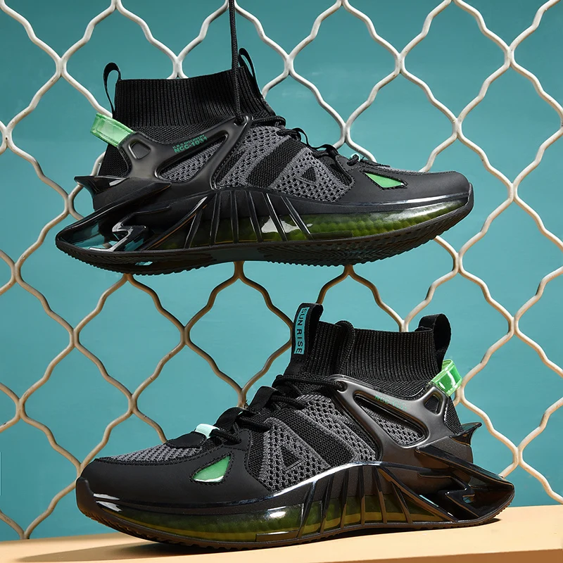 

Мужская обувь, новинка 2021, мужские кроссовки, дышащая обувь для бега, мужские высокие кроссовки, модная амортизирующая обувь для тренировок,...