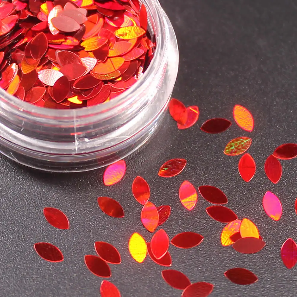1 шт. 12 Ccolors DIY лист форма акриловый порошок гель лак для ногтей украшения для дизайна ногтей хрустальный Маникюр профессиональные аксессуары для ногтей - Цвет: 19