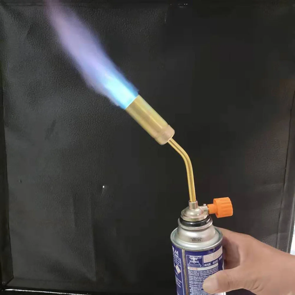 

Газофонарь для огнемет, ручное зажигание, сварочный газовый факел, регулируемая горелка с контролем пламени для приготовления марихуаны, д...