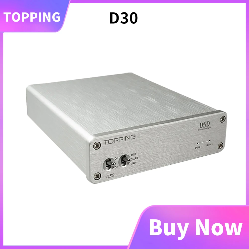 TOPPING D30 dac аудио усилитель DSD декодер USB DAC коаксиальный Оптический XMOS CS4398 поддержка