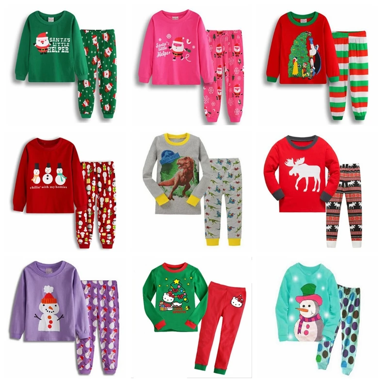 НОВАЯ РОЖДЕСТВЕНСКАЯ Пижама принцессы для маленьких девочек и мальчиков